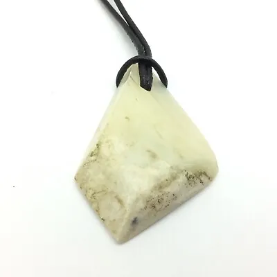 $29.75 • Buy Siberian Jade Pendant Smokey White Nephrite Nephrite Vitim River Siberia Russia