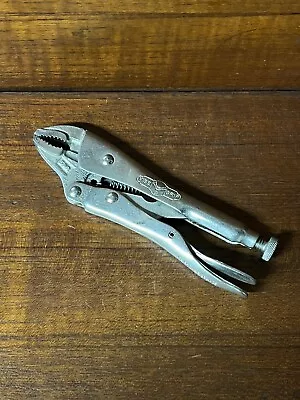 Vintage Petersen Dewitt Vise Grip 5wr Curved Jaw Locking Pliers Usa Made • $17