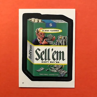 1986 Wacky Packages Sell 'em Cigarettes #17 Topps Album Sticker Salem • $2.49