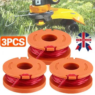 £5.33 • Buy 3x Line Spool Strimmer Head Base Cover Cap + Spool And Line For Worx GT Trimmer