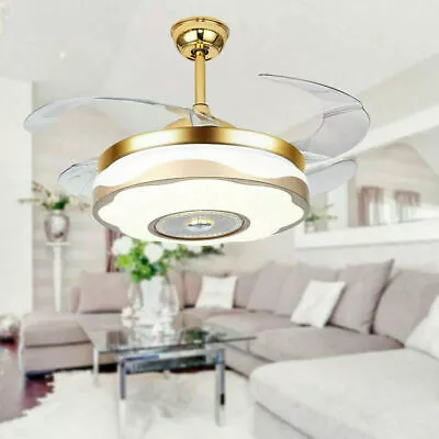 42  Retractable Blade Ceiling Fan Light Lamp Chandelier LED Light Chandelier • $73.16