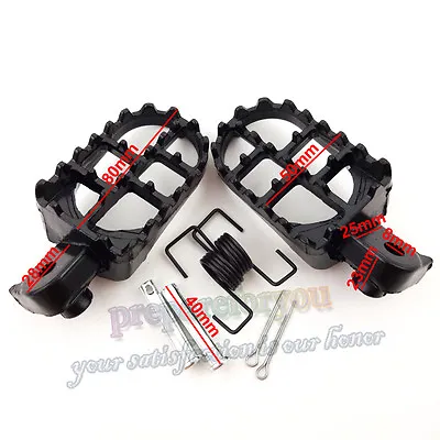 Footpegs Foot Pegs Rest For Honda Pit Dirt Bike XR50R CRF 50 CRF70 CRF80 CRF100F • $27.73