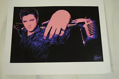 Elvis Presley Microphone Print Poster New Official Joe Petruccio Pyramid Rare  • $12.62