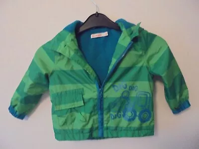 £2.99 • Buy Boys Blue Zoo Lightweight Fleece-lined Jacket Age 12-18 Months