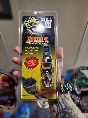 Godzilla Watch 1996 Trendmasters Micro Playset Figure Mini Grail 🔥 • $549