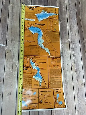 Harwood Lake New York Topographical Map Case Lake Findley Lake Cassadaga Allen • $49.99