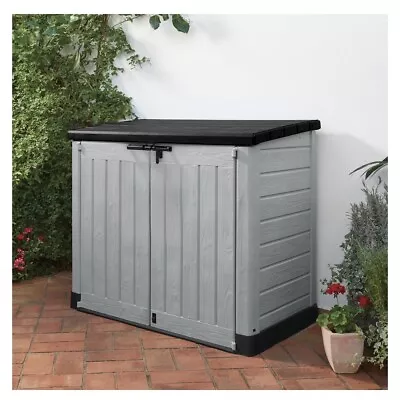 Keter Store It Out Max 1200L Outdoor Garden & Wheelie Bin Storage Box Shed -Grey • £176.99