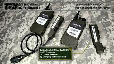 TRI PRR H4855U（S）Single Com NATO Connector RADIO UK ARMY SELEX PRC -152148 • $210.90