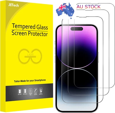 $18.99 • Buy JETech Full Coverage Screen Protector For IPhone 14 Pro, 9H Tempered HD X3 PACK