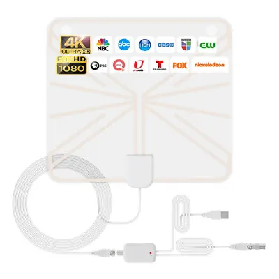 £8.97 • Buy Portable Indoor 4K 1080P HD TV Antenna For Freeview Digital TV High Gain Aerial