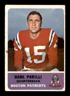 1962 Fleer #4 Babe Parilli   G/VG X3038643 • $4.25