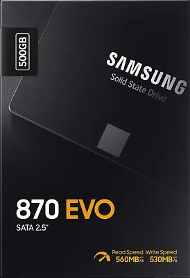 Samsung 870 EVO 500GB Solid State Drive 2.5  SATA III Internal SSD 540MB/s NEW • $129.50