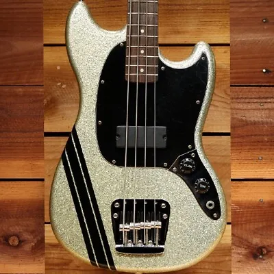Fender Squier Mikey Way Short Scale Mustang Bass VIDEO! GT Stripe 88420 • $995