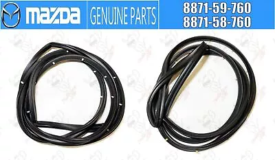 MAZDA RX-7 SAVANNA SA22C GENUINE Right & Left Side Door Weatherstrip Seal OEM • $305.04