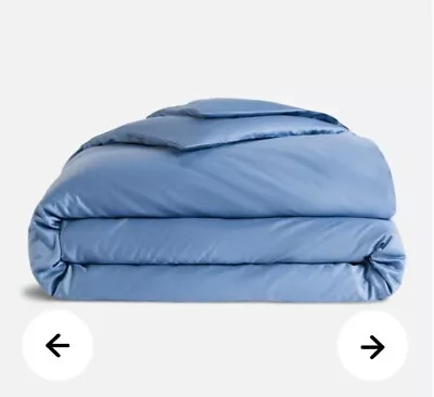 Brooklinen Classic Percale Duvet Cover King/Cal.King  Cotton Blue Tide $199 #131 • $89.10