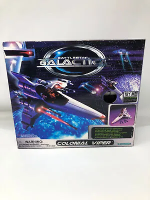 Battlestar Galactica Electronic COLONIAL VIPER Spaceship 1996 Trendmasters • $55.49