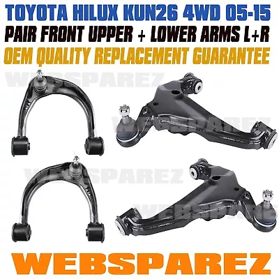 Upper & Lower Front Lower Control Arm For Toyota Hilux KUN26 GGN25 4WD 2005-2015 • $224.61
