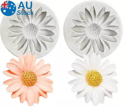 Daisy Flower Mold Fondant Mold 3D Silicone Cake Chocolate DIY Decorating Mould ! • $10.99