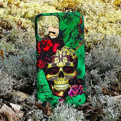 £17.99 • Buy For Apple IPhone 11 Pro Max IPhone X XS Skull Flower Marble Phone Case Cover