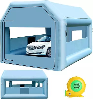 Inflatable Paint Booth 13X11X8.2Ft Portable Inflatable Spray Booth Tent Car Pai • $433.99