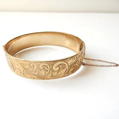 Vintage 9ct Rolled Gold Bracelet Bangle • £145