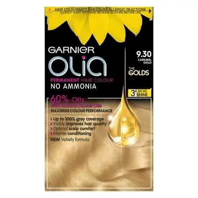Garnier Olia Permanent Hair Colour 9.30 Caramel Gold • £4.70