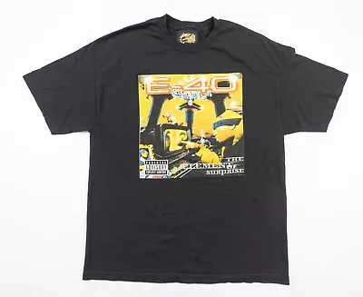 Vintage E40 Shirt Men XLarge Black Rap Tee Hip Hop Music Bay Area Hyphy Crewneck • $199.99