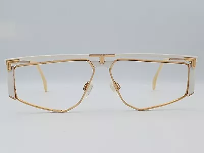 Cazal 235 Vintage Sunglasses Frame Titanium Large Geometric West Germany 1980's. • $149.20