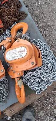 5 Ton Chain Hoist Block & Tackle 6m Safetyline  Professional With Loler Cert • £145