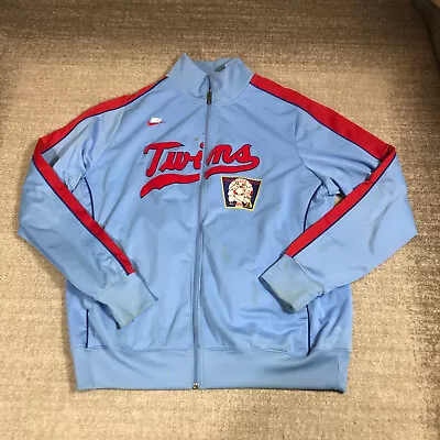 Minnesota Twins Nike Jacket Mens 3XL XXL Cooperstown Collection Warm-up Jacket • $27.22