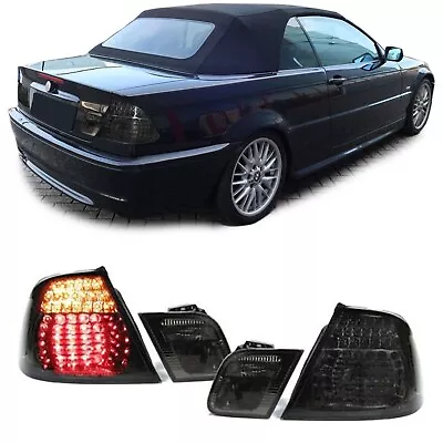 All Smoked Led Rear Lights For Bmw E46 Convertible Cabrio 4/2000-3/2003 Model • $422.71