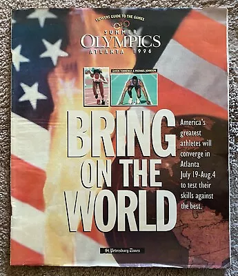 Summer Olympics Atlanta 1996 Viewers Guide St. Petersburg Times • $4.99