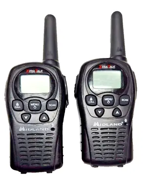 Midland X-Tra Talk Walkie Talkies LXT500PA Set Of 2 W/ 1 Charger Clips Cord • $34.99