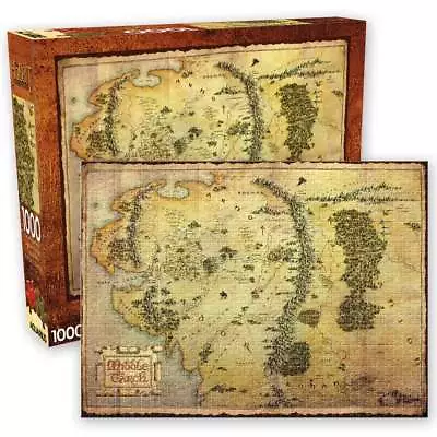 Aquarius The Hobbit Middle Earth Map 1000 Piece Jigsaw Puzzle • $23.95