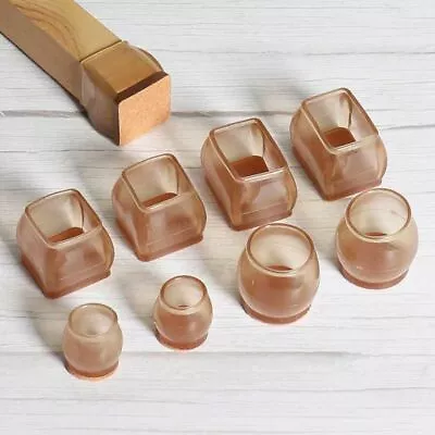 $10.67 • Buy Chair Leg Floor Protector Furniture Table Feet Cover Silicone Cap Pads Caps