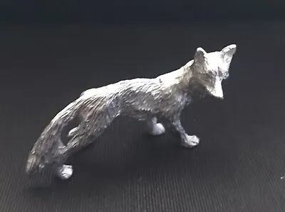 $8.95 • Buy Pewter FOX Wild Animal Silver Metal Statue Figurine H