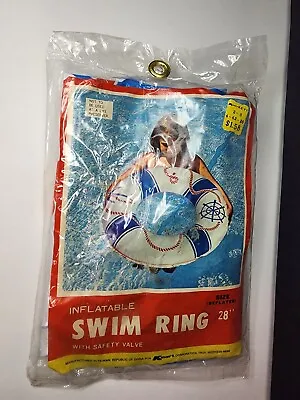 Vintage 1970s/80s Inflatable K-Mart Swim Ring 28  NOS Old Stock Sealed • $33