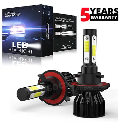 2X H13 9008 LED Headlight Super Bright Bulbs Kit 420000LM White Hi-Lo Beam 6000K • $25.99