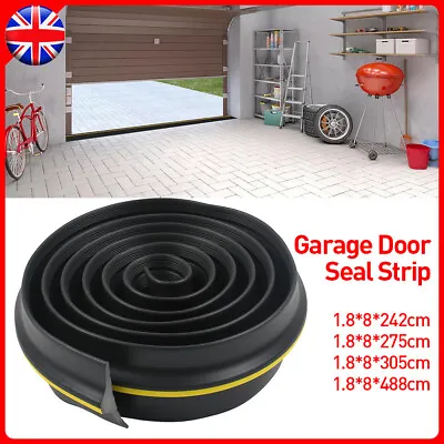 Garage Door Floor Threshold Weather Seal Bottom Rubber Draught Excluder 8-16FT • £22.49