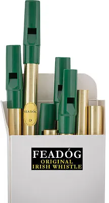 £5.99 • Buy FEADOG Brass High D Tin Penny Folk Irish WHISTLE Made In Ireland. From Hobgoblin
