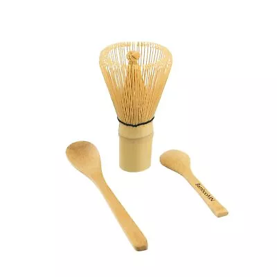 Matcha Whisk Set - Chasen (Green Tea Whisk) Small ScoopTea Spoon By BambooMN • $17.53