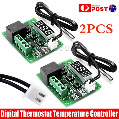 $13.38 • Buy 2PCS W1209 Digital Thermostat Temperature Controller Board DC 12V -50-110°C