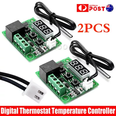 $9.99 • Buy 2PCS W1209 Digital Thermostat Temperature Controller Board DC 12V -50-110°C