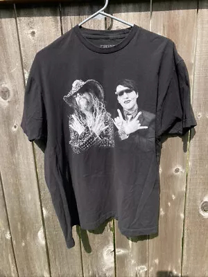 Twins Of Evil 2019 Tour Band T Shirt Rob Zombie Marilyn Manson Size XL • $10.50