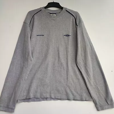 Vintage Umbro Pull Over Grey Sweatshirt | Men's XL • £7.99