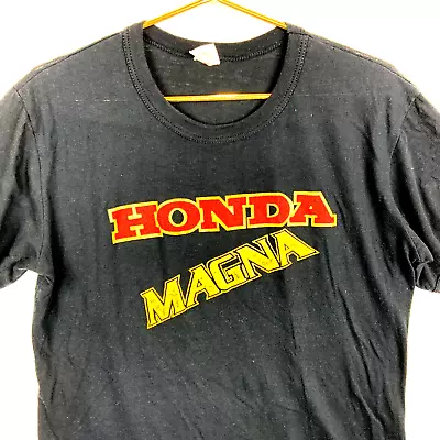 Vintage Honda T-Shirt Extra Large Black Magna Motorcycle 80s Made Canada • $42.49