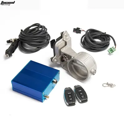 $125.11 • Buy Car 2.5  Inch 63mm Vacuum Exhaust Cutout Electric Control Valve Kit With Pump