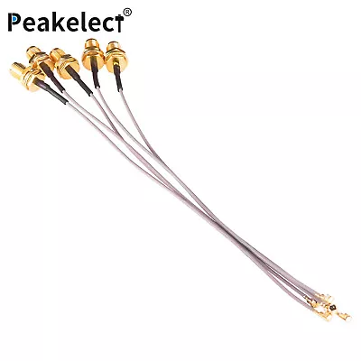 U.FL/IPEX/IPX To SMA Female Bulkhead Pigtail Antenna Cable 15cm/5.9  Low Loss • $6.79