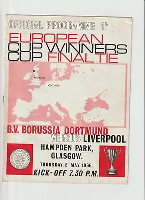 1966 ECWC Final.Borussia Dortmund V Liverpool. • £12.99