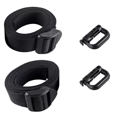 2pcs Tactical Molle Nylon Webbing Heavy Duty Utility Strap Backpack Accessories • $8.19